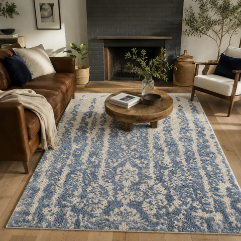Misted Arch Rug hand-tufted wool and bamboo silk rug