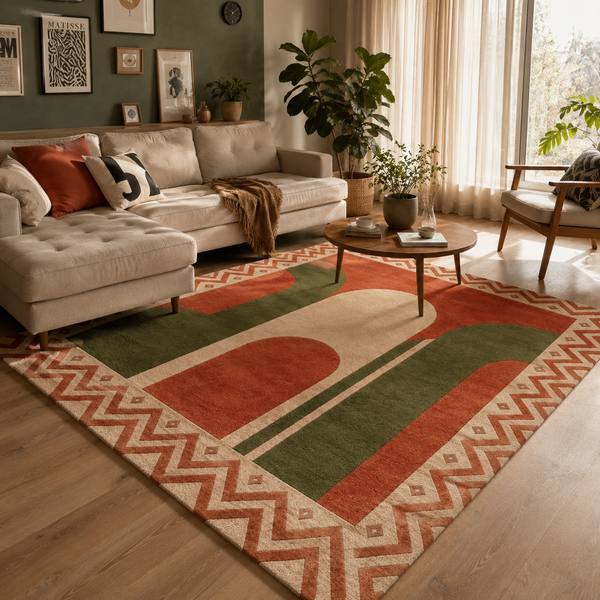 Terracotta Arches Rug