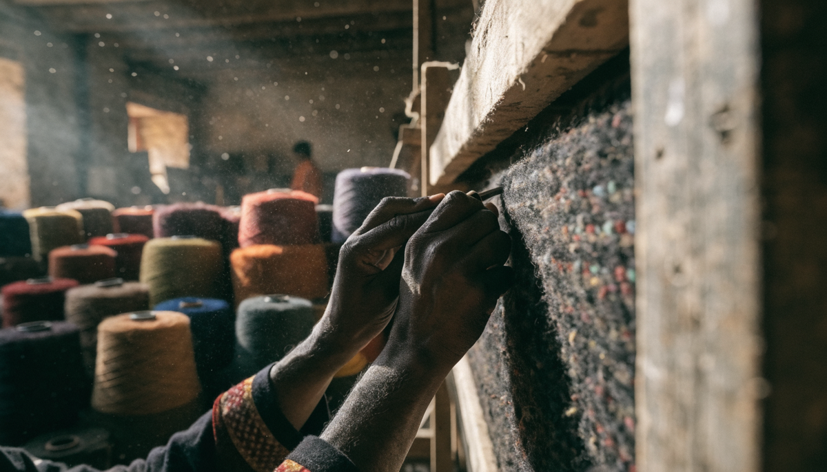 How a Hand-Tufted Rug Is Made in Bhadohi