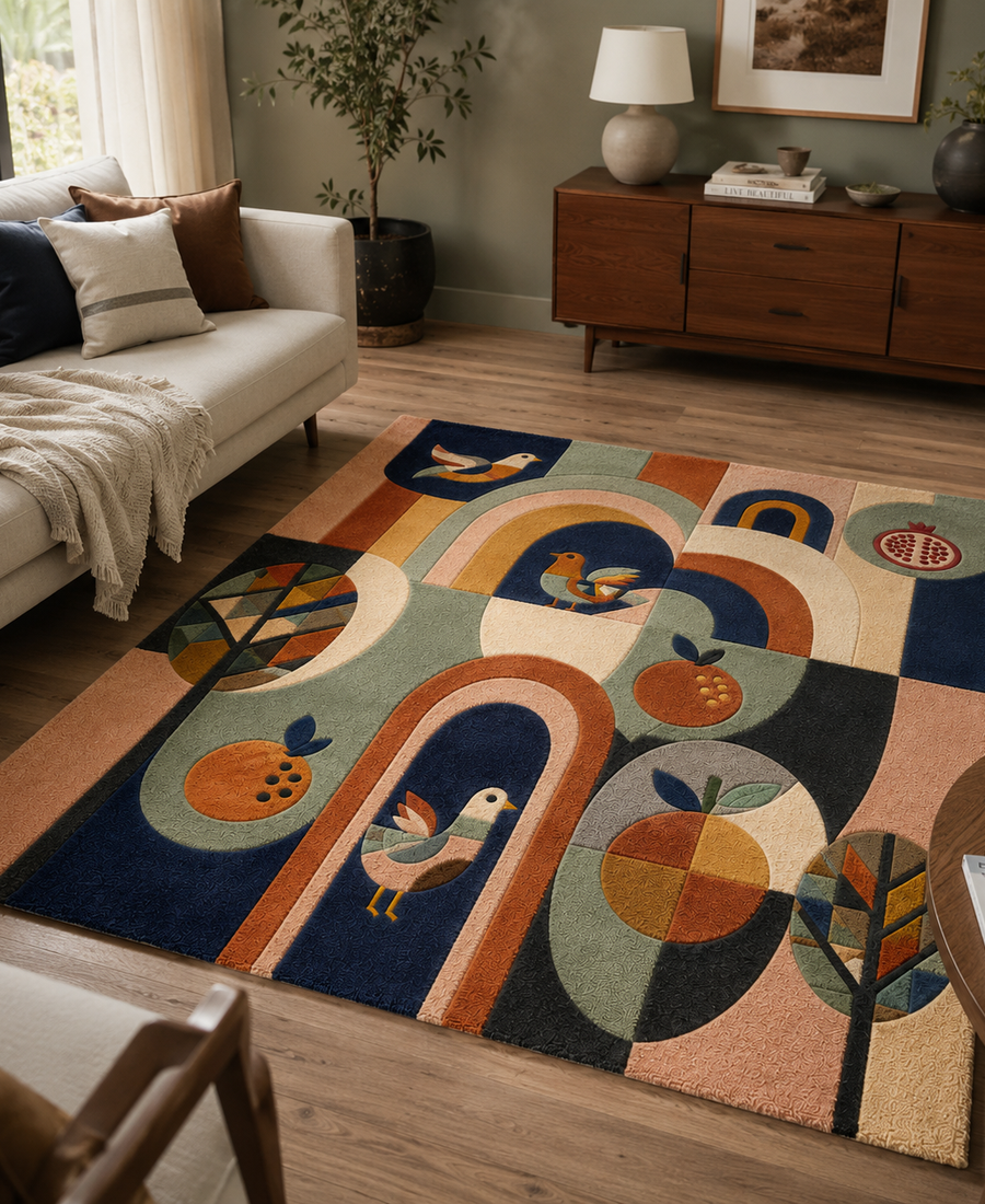 FolkHeritage Motifs Rug