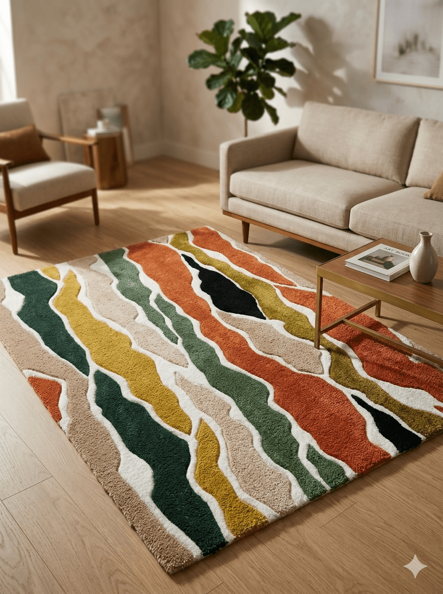 Wave Pattern Rug