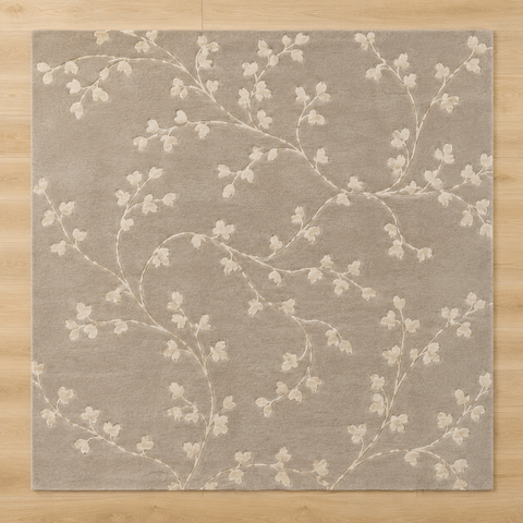 Ivy Trail Rug hand-tufted wool and bamboo silk rug – view 2