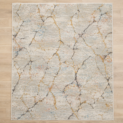 Aurora Vein Rug hand-tufted wool and bamboo silk rug – view 2