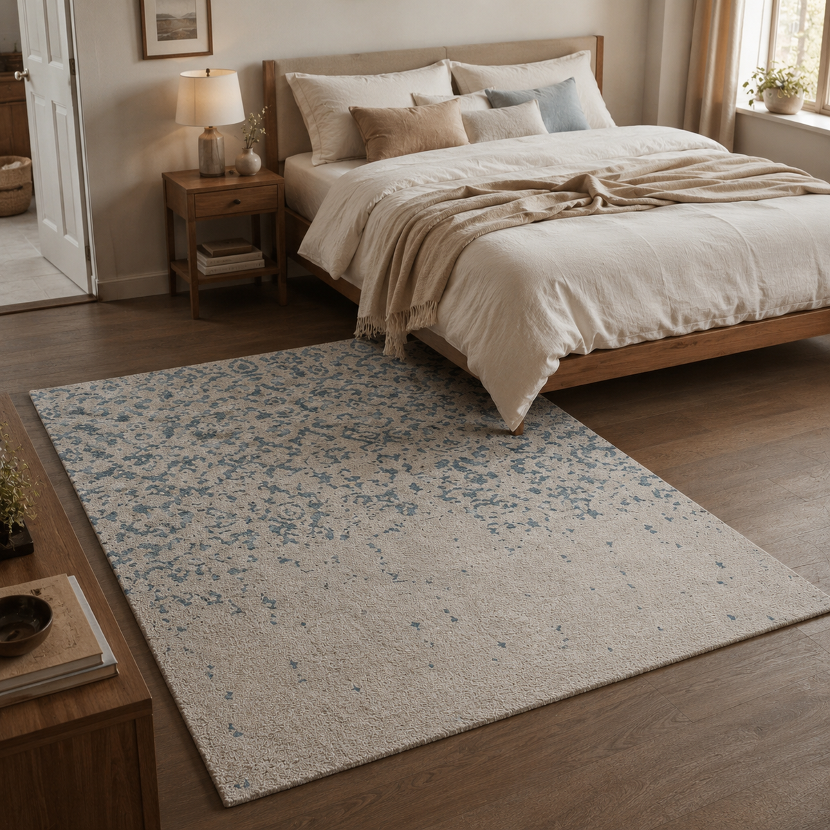 Frosted Damask Rug