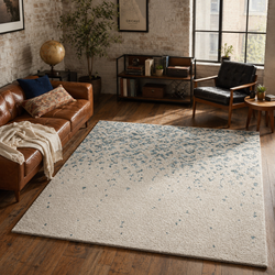 Frosted Damask Rug hand-tufted wool and bamboo silk rug