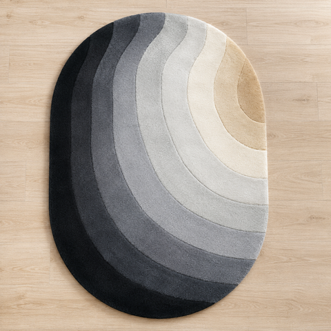 Alpine Contur Rug hand-tufted wool and bamboo silk rug – view 2