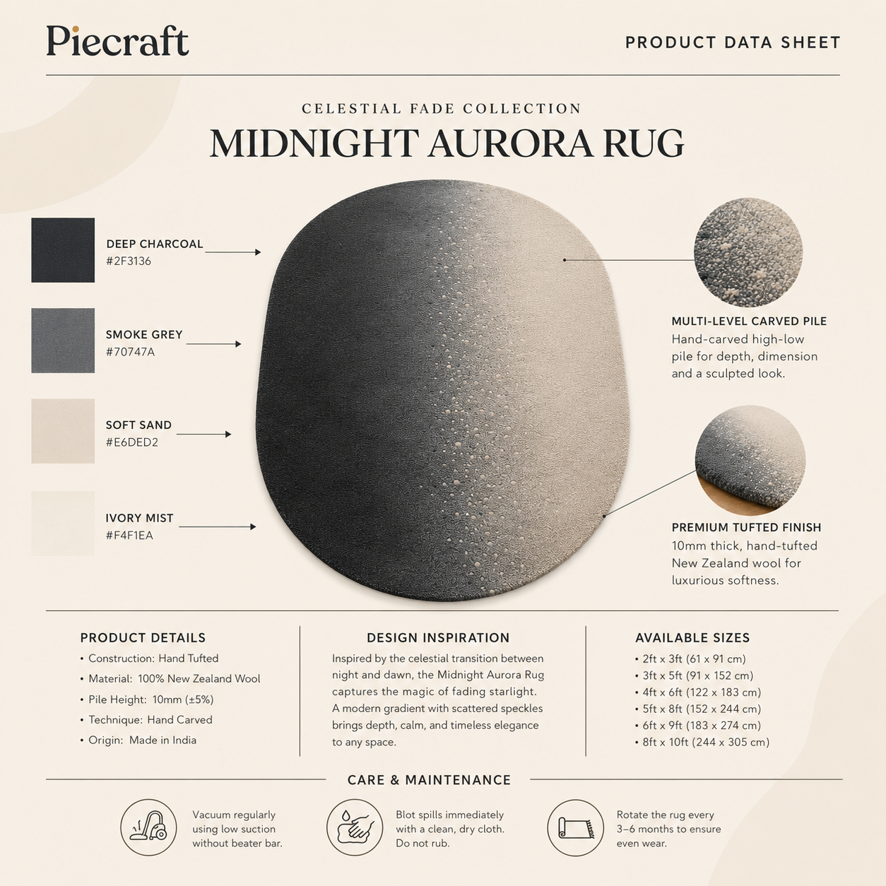 Midnight Aurora Rug