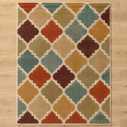 Desert Oasis Rug hand-tufted wool and bamboo silk rug – view 2