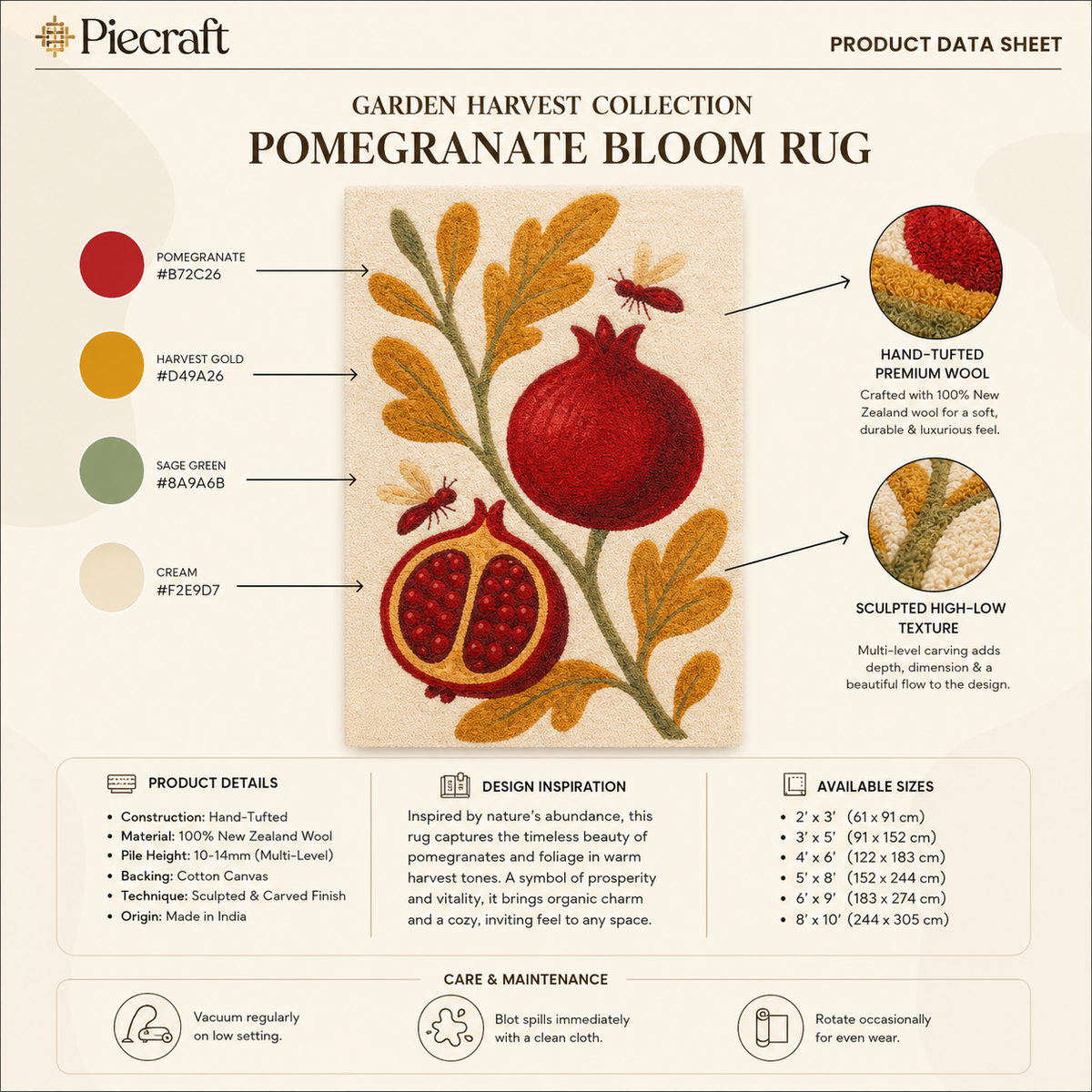 Pomegranate Bloom Rug