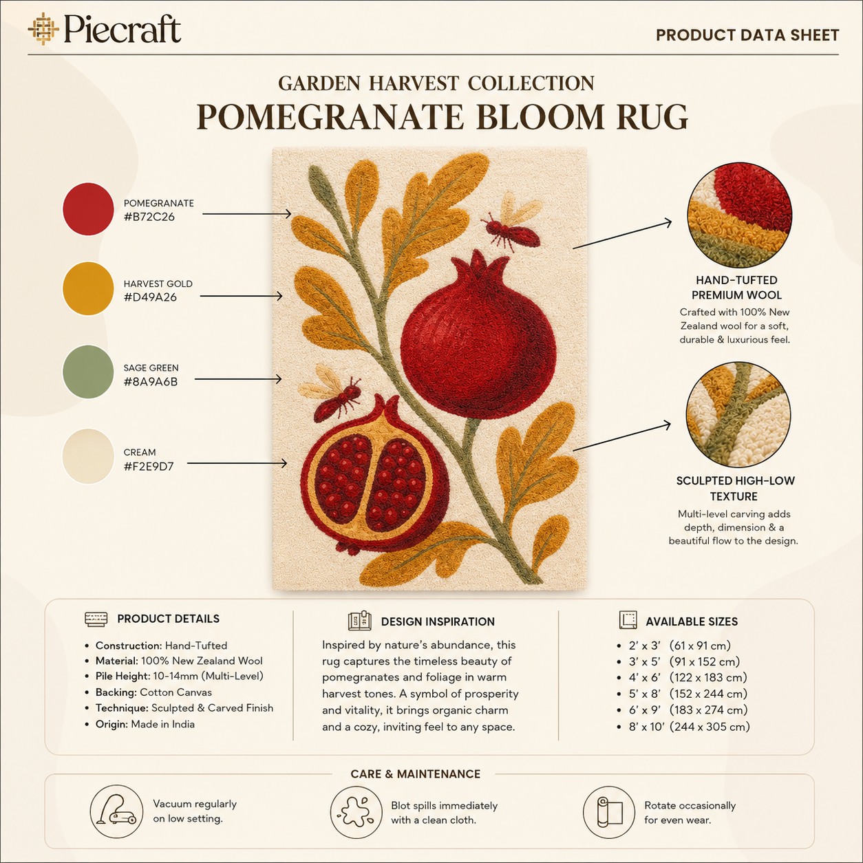 Pomegranate Bloom Rug