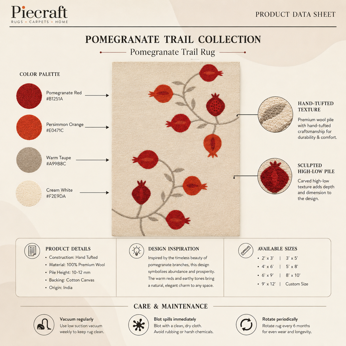 Pomegranate Trail Rug