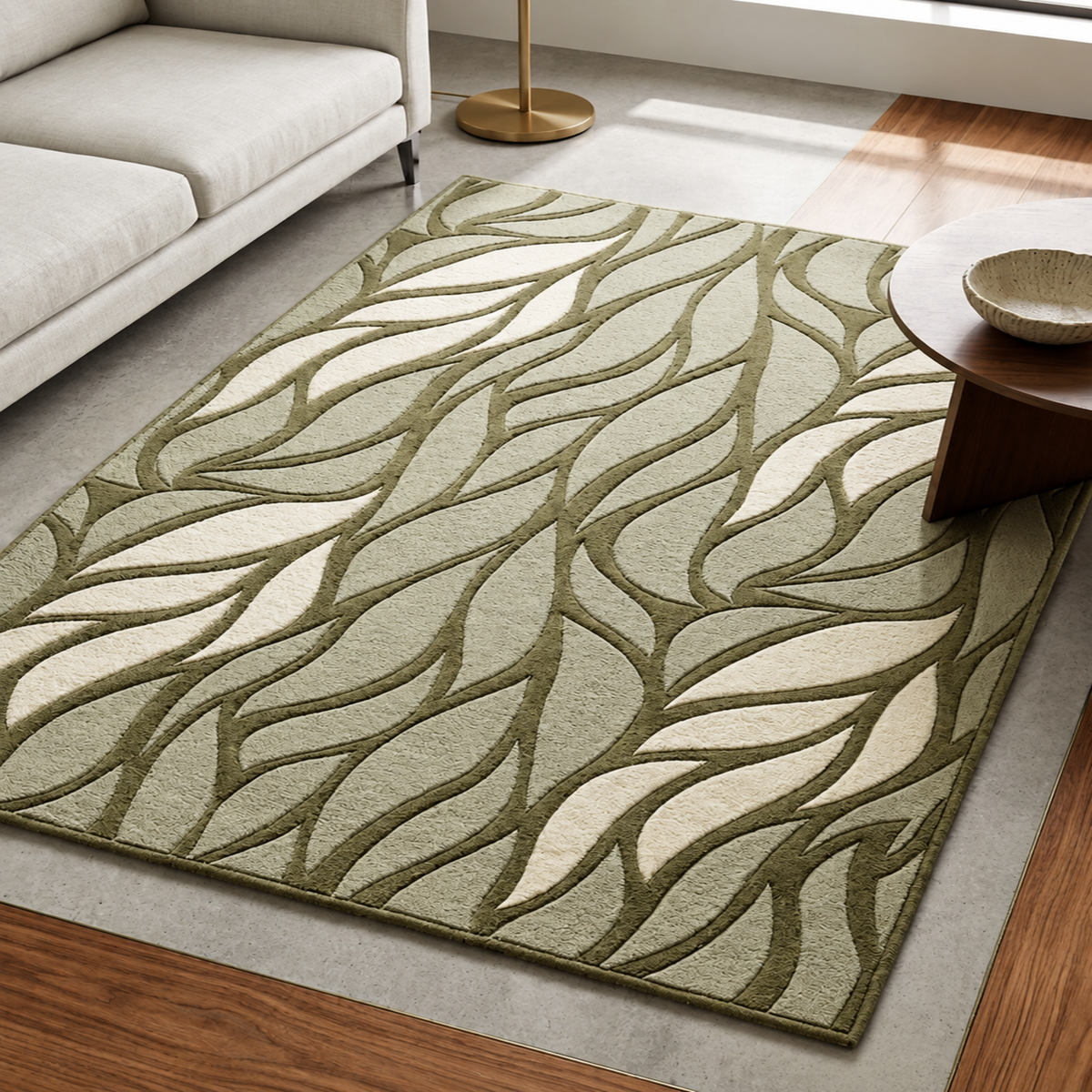 Leaf Wave Rug