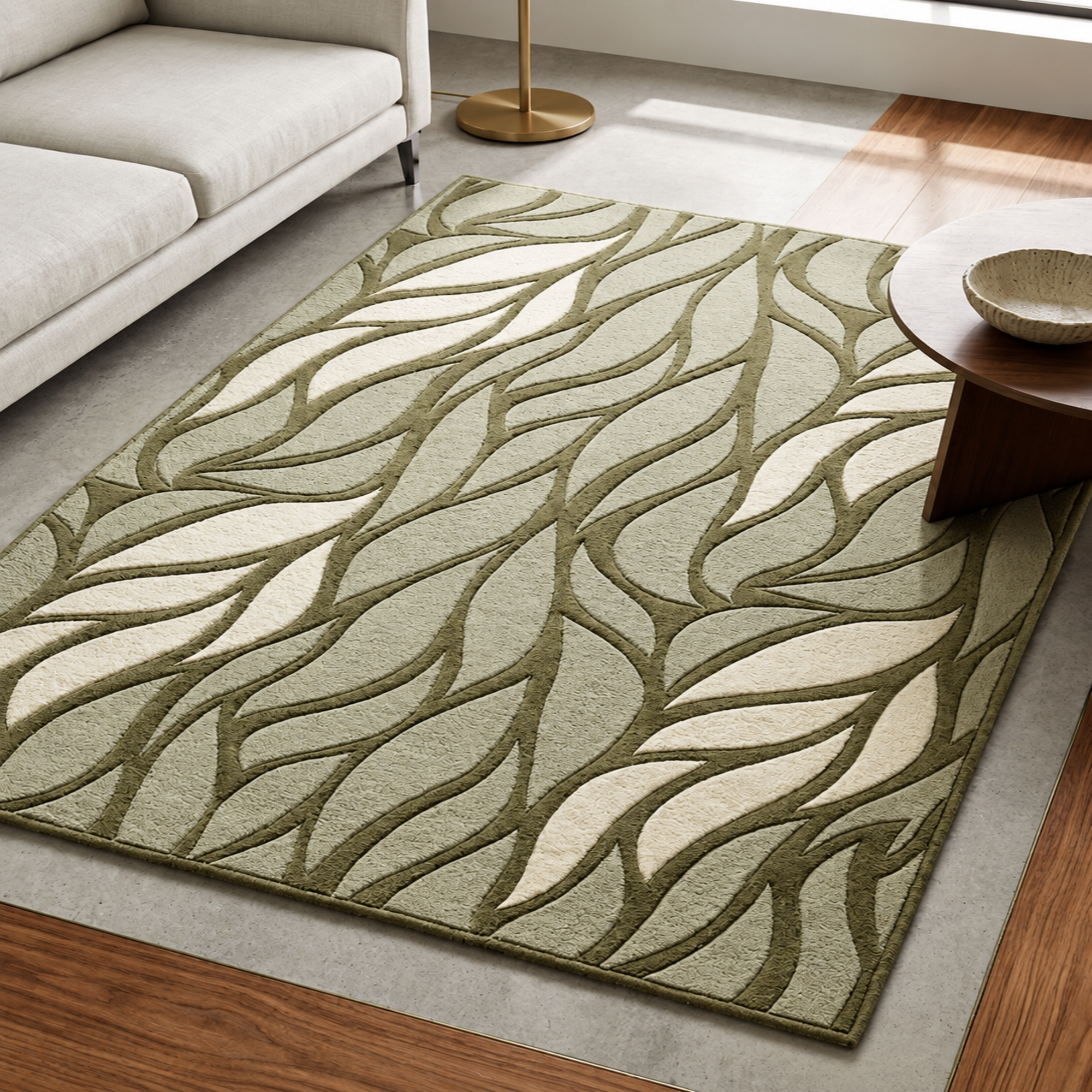 Leaf Wave Rug