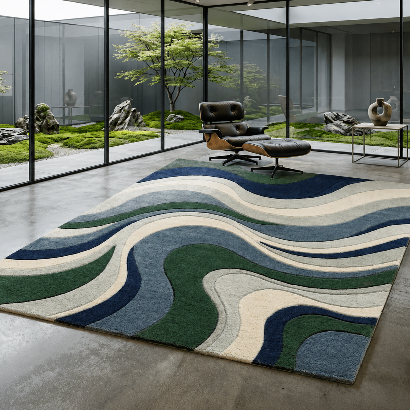 Wave Rug texture and craftsmanship detail