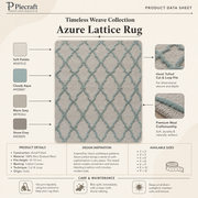 Azure Lattice Rug