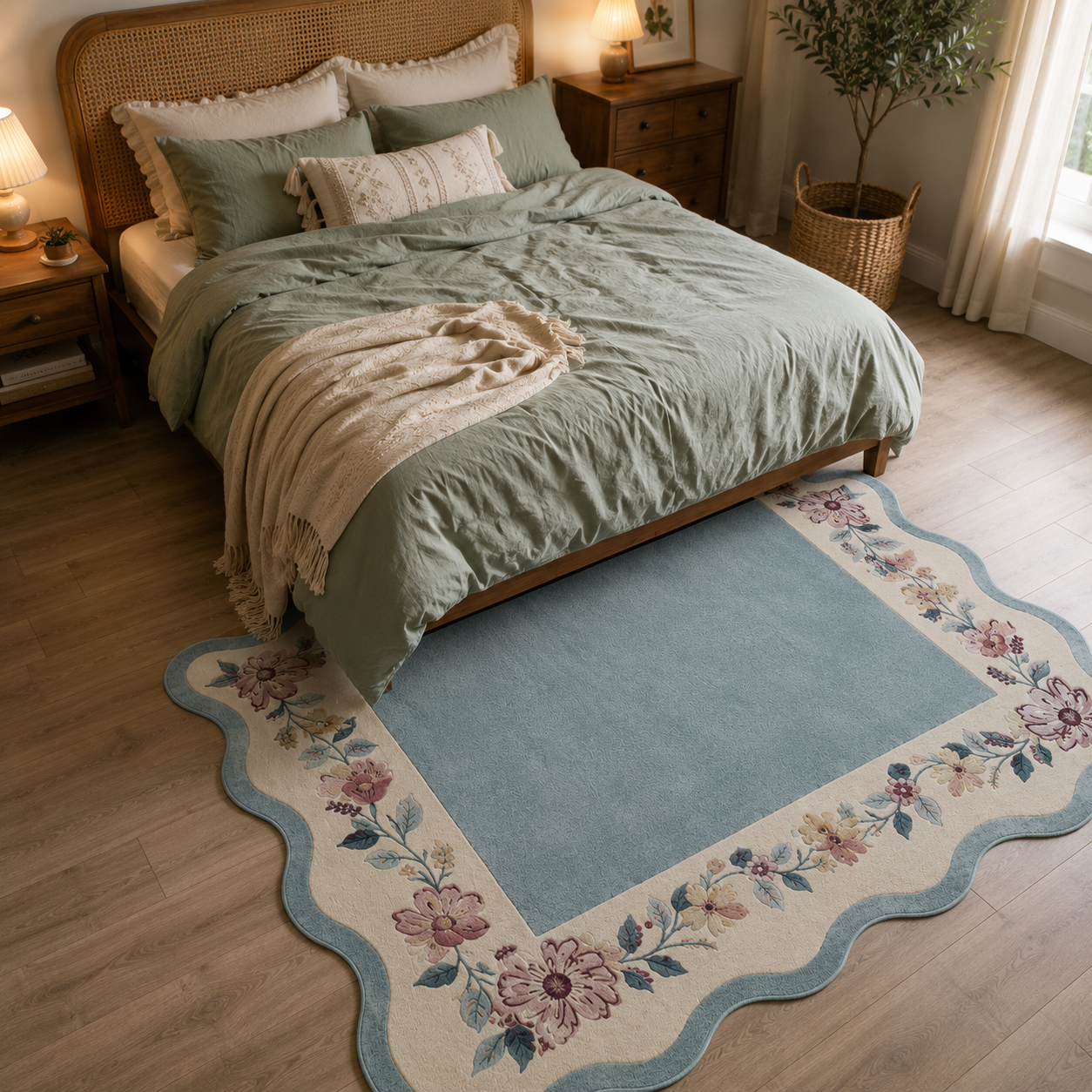Bloomdale Floral Wave Rug