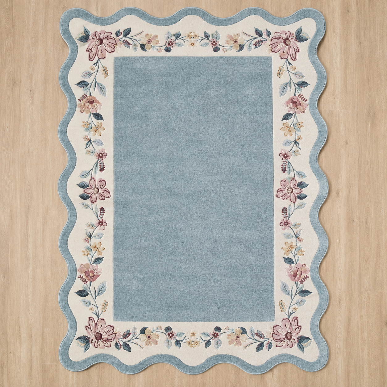 Bloomdale Floral Wave Rug texture and craftsmanship detail