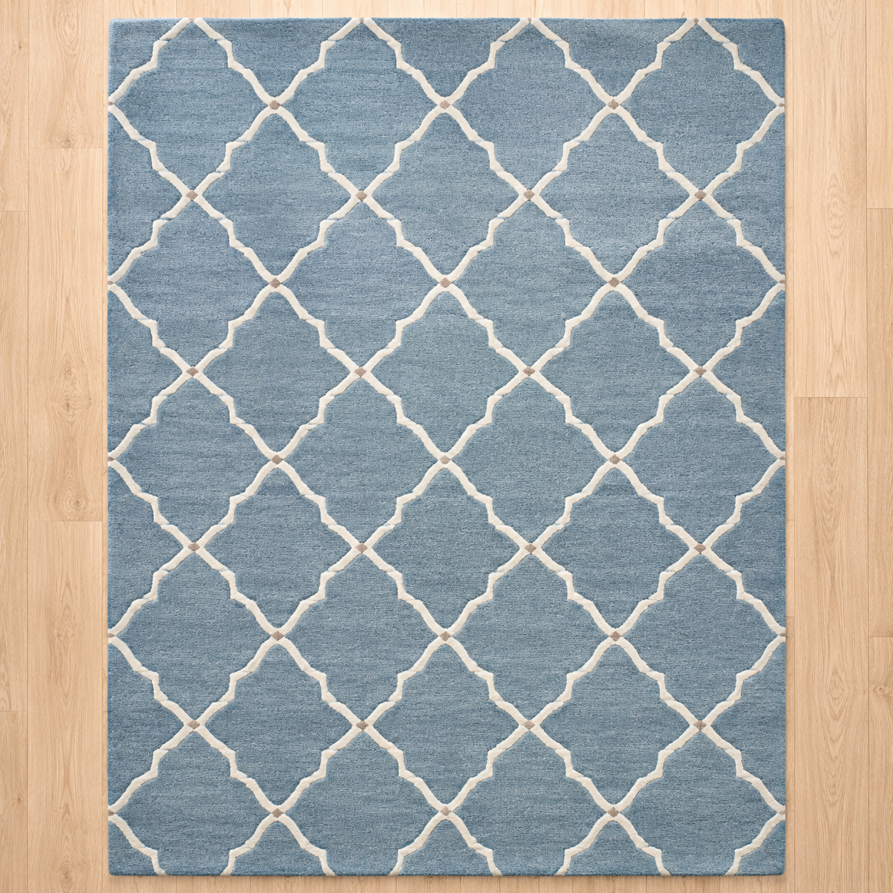 Lagoon Trellis Rug texture and craftsmanship detail
