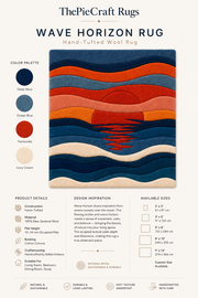 Abstract Waves On Plush Rug