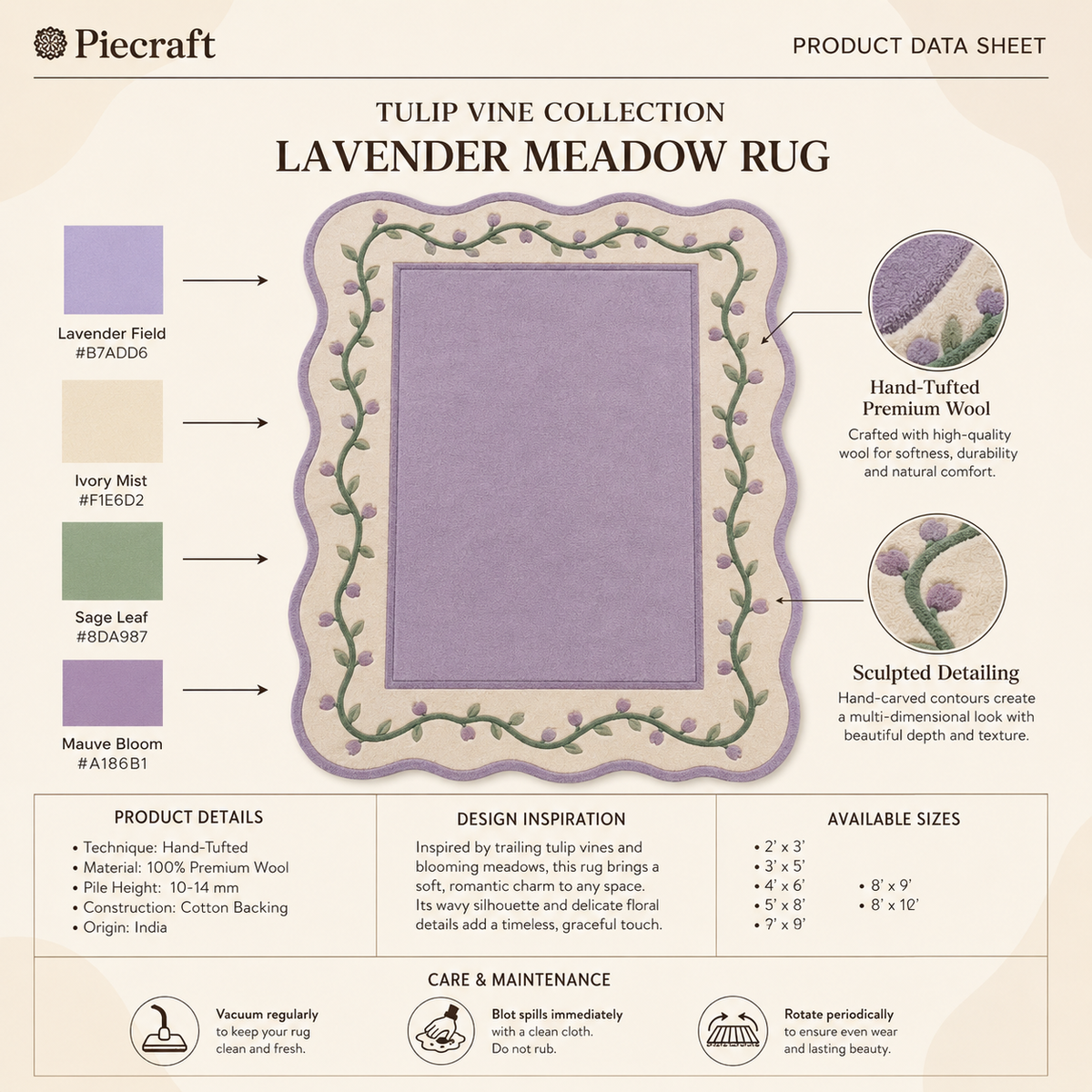 Lavender Meadow Rug