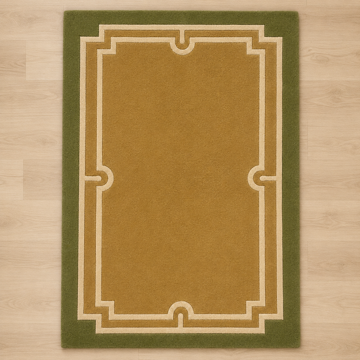 Verdant Frame Rug texture and craftsmanship detail