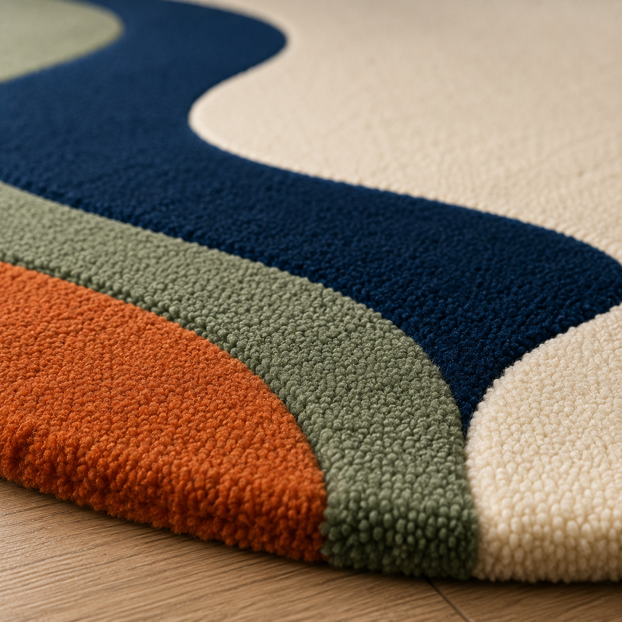 Sage Curve Rug