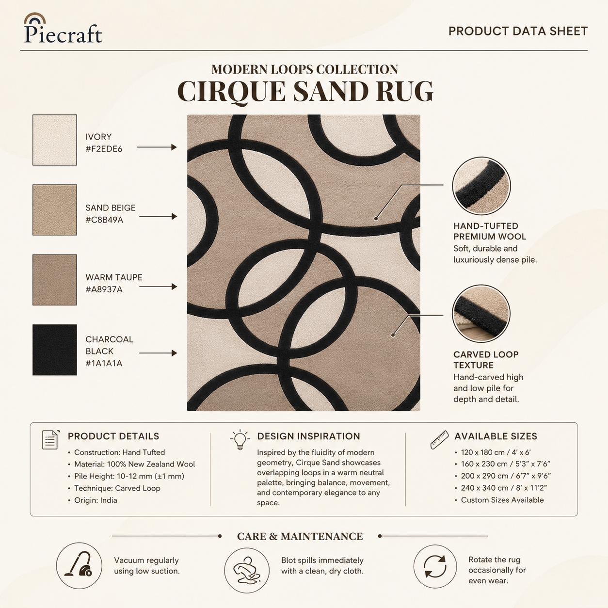 Cirque Sand Rug