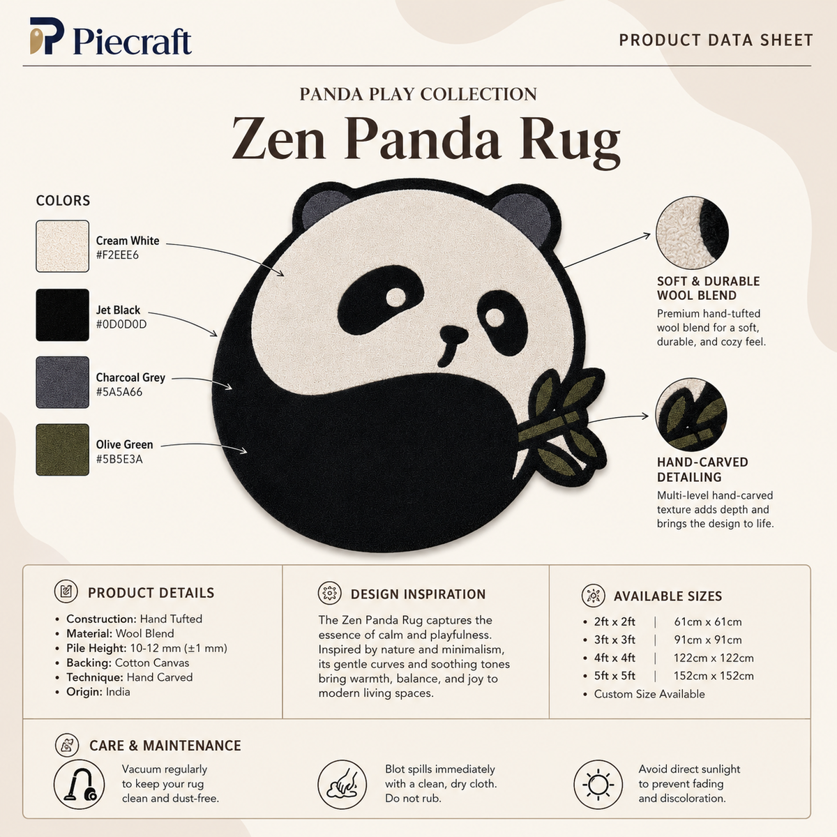 Zen Panda Rug