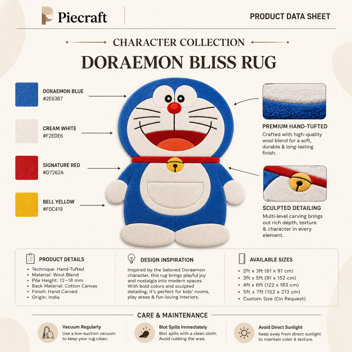 Doraemon Bliss Rug