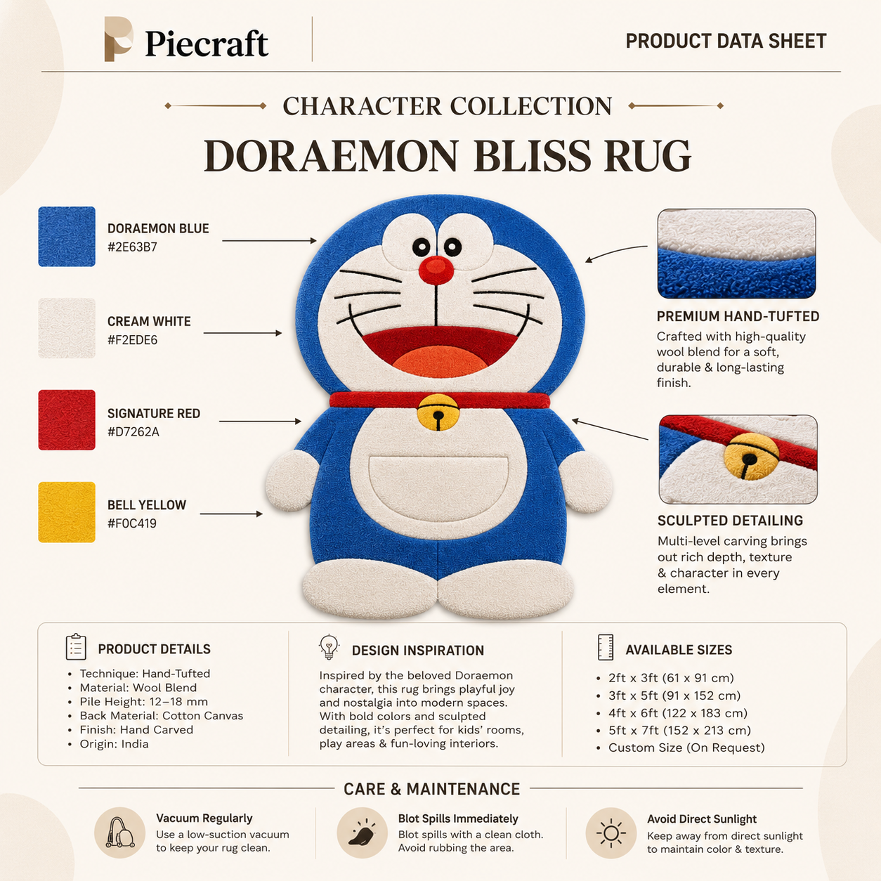 Doraemon Bliss Rug