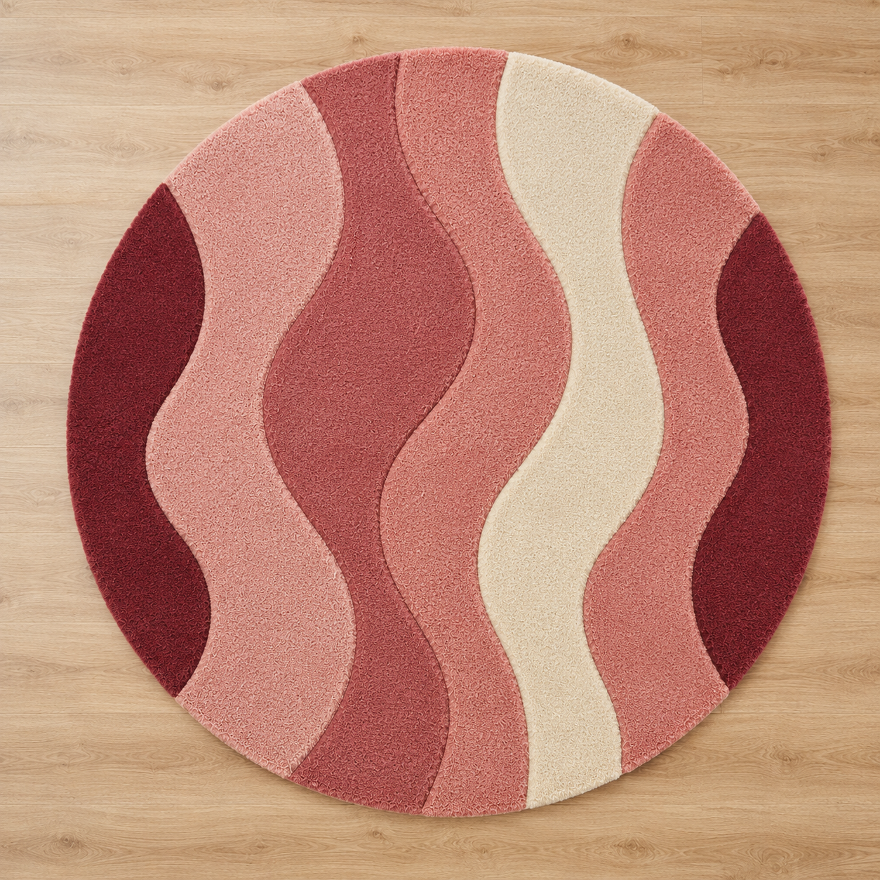 Blush Ripple Rug texture and craftsmanship detail