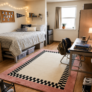 Pink Border Rug