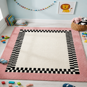 Pink Border Rug