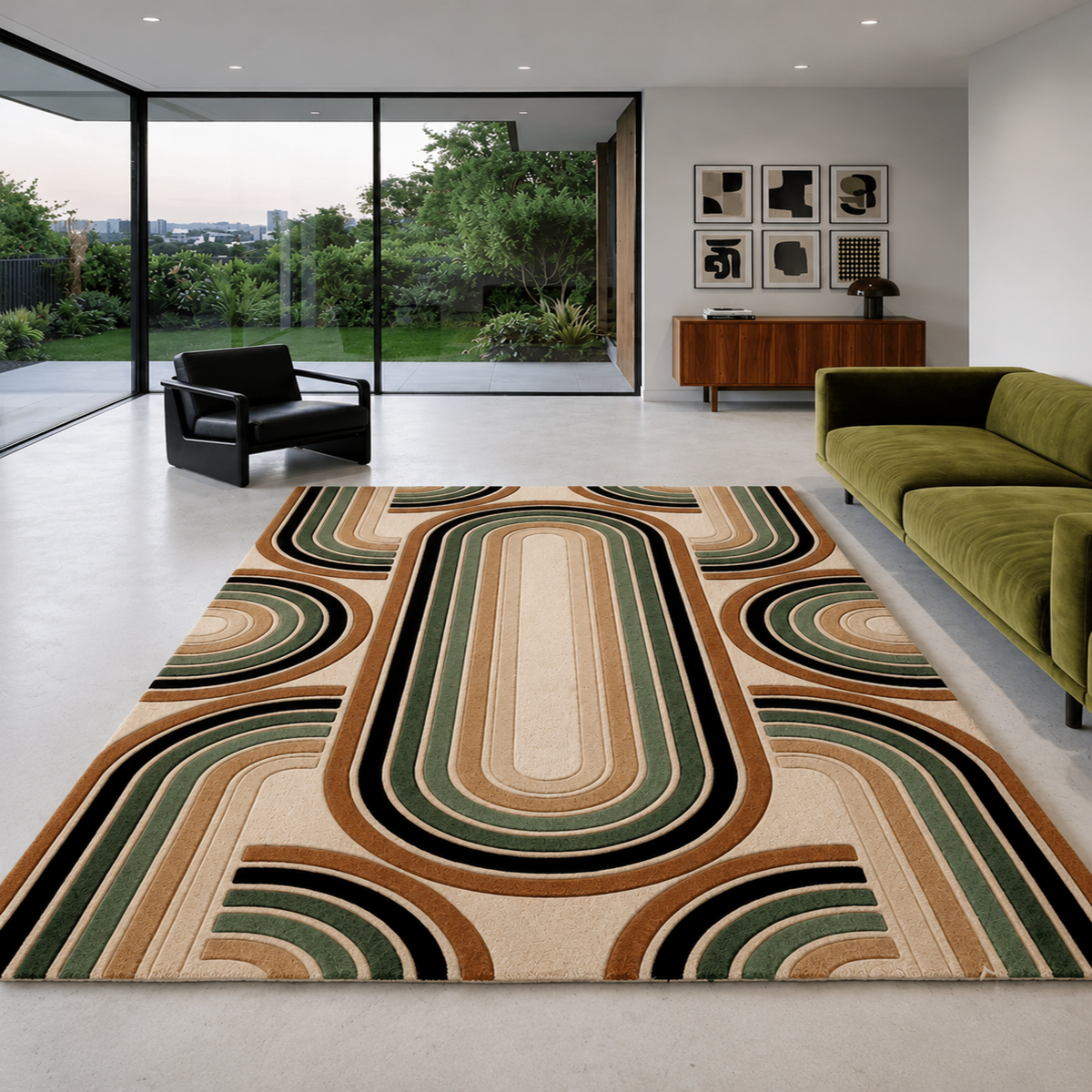 Retro Arc Rug