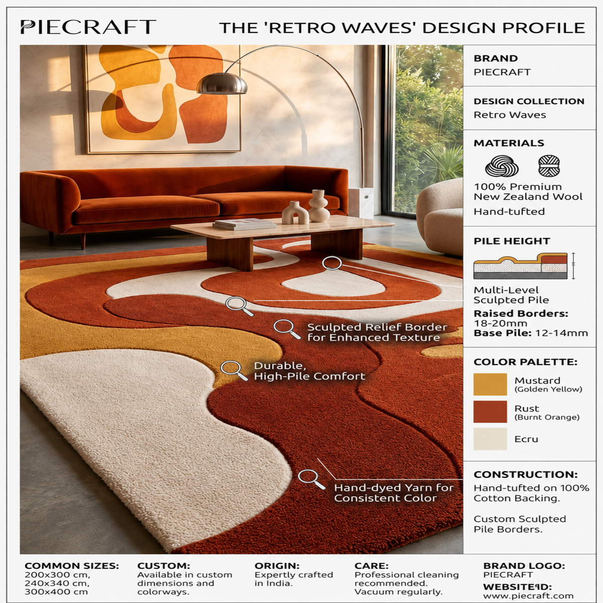 Retro Wave Rug
