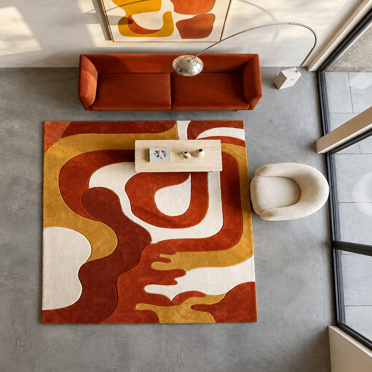 Retro Wave Rug