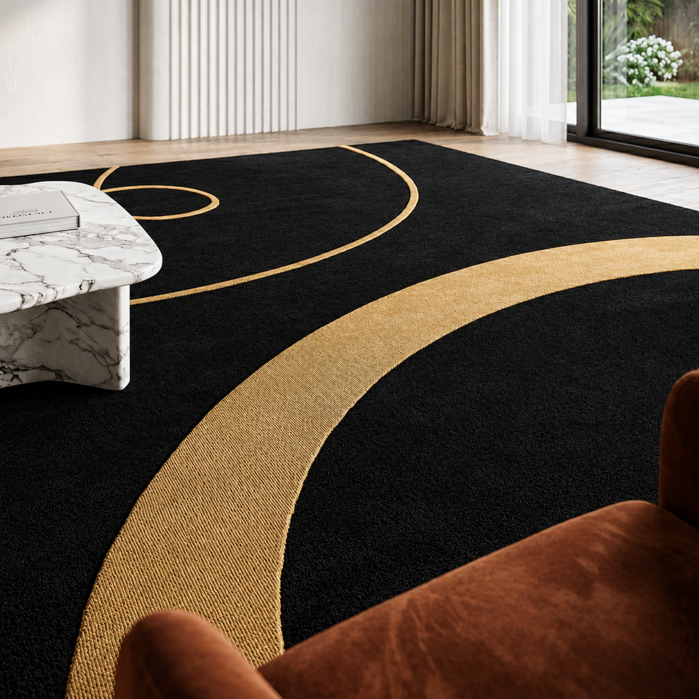Obsidian Rug texture and craftsmanship detail