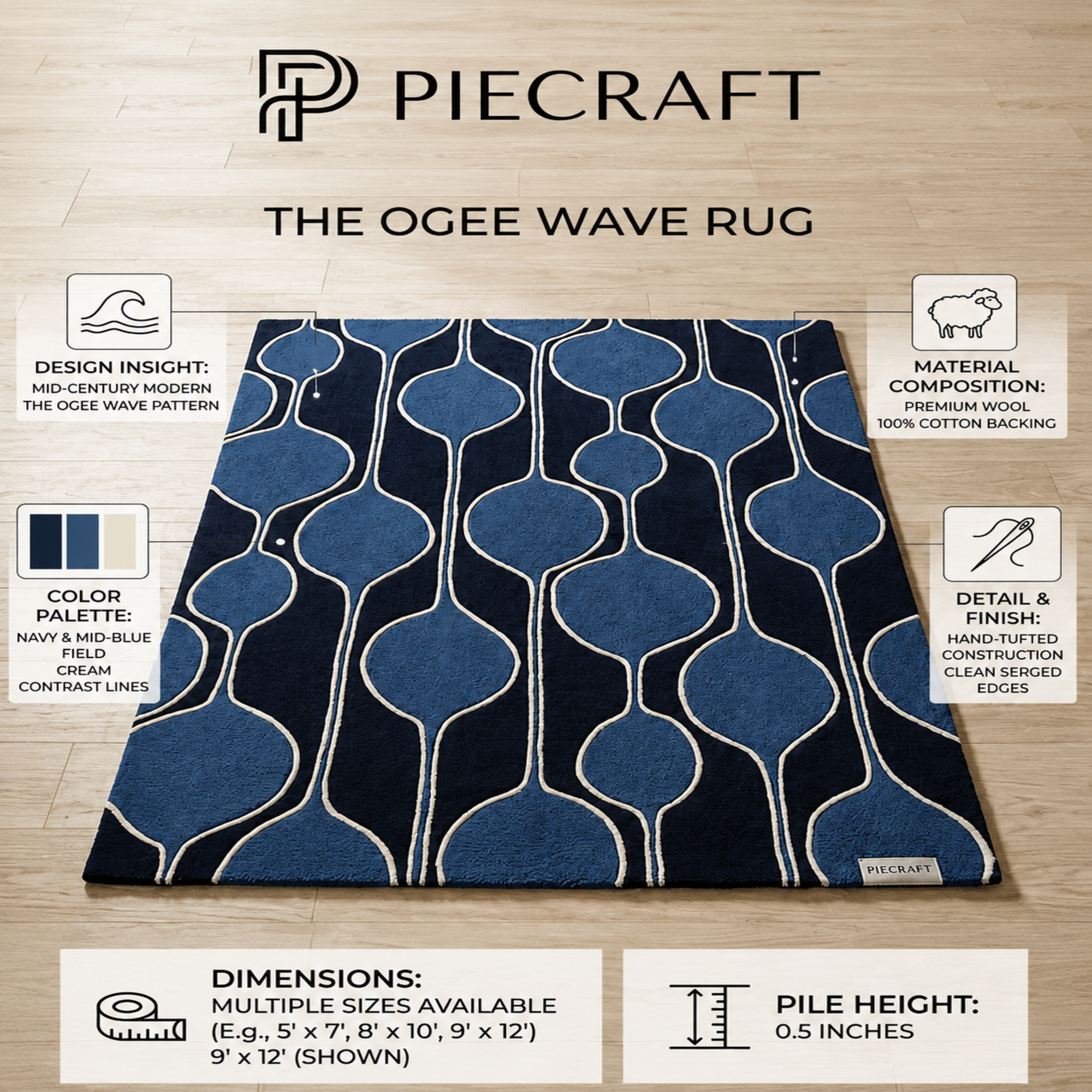 Ogee Wave Rug
