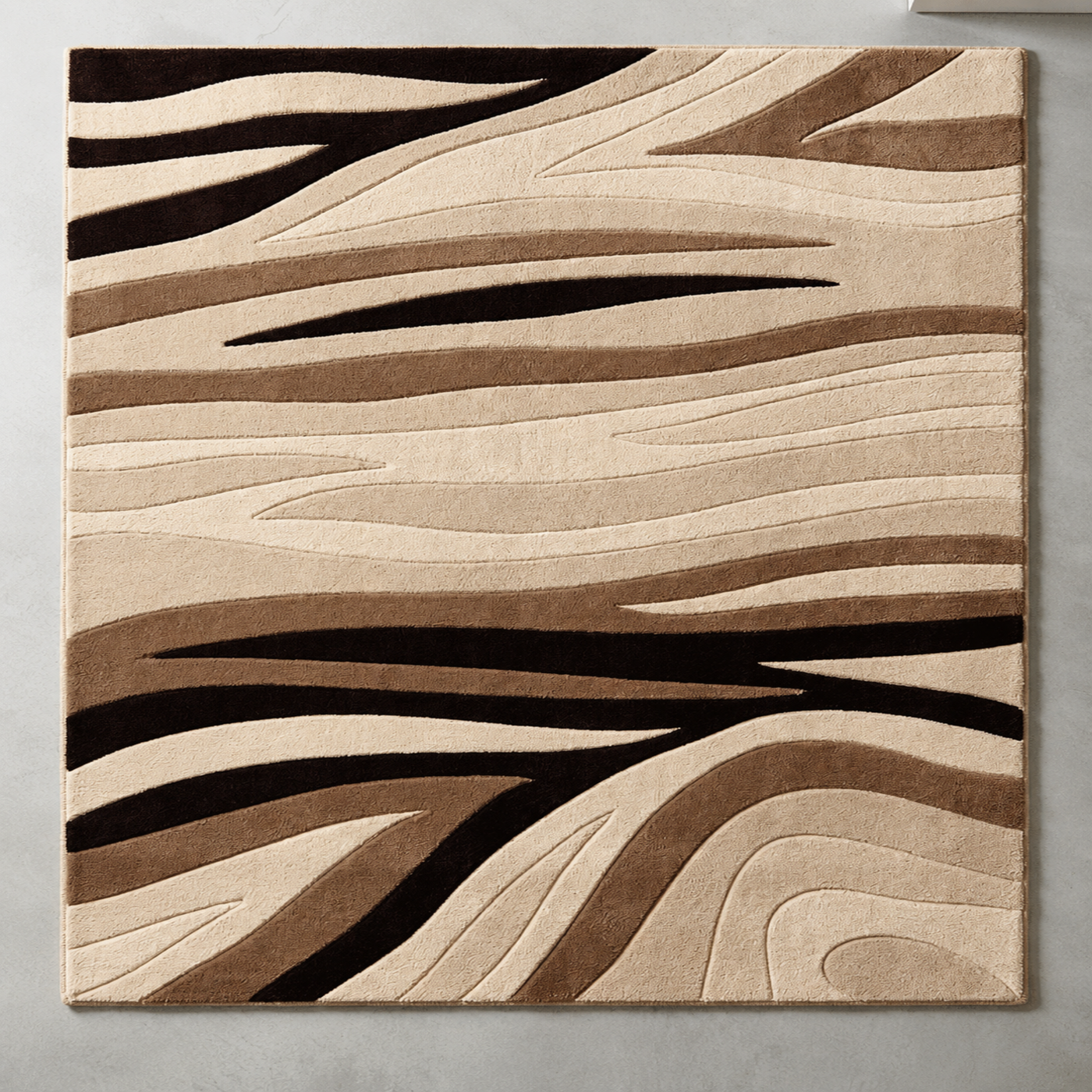 Terra Wave Rug texture and craftsmanship detail