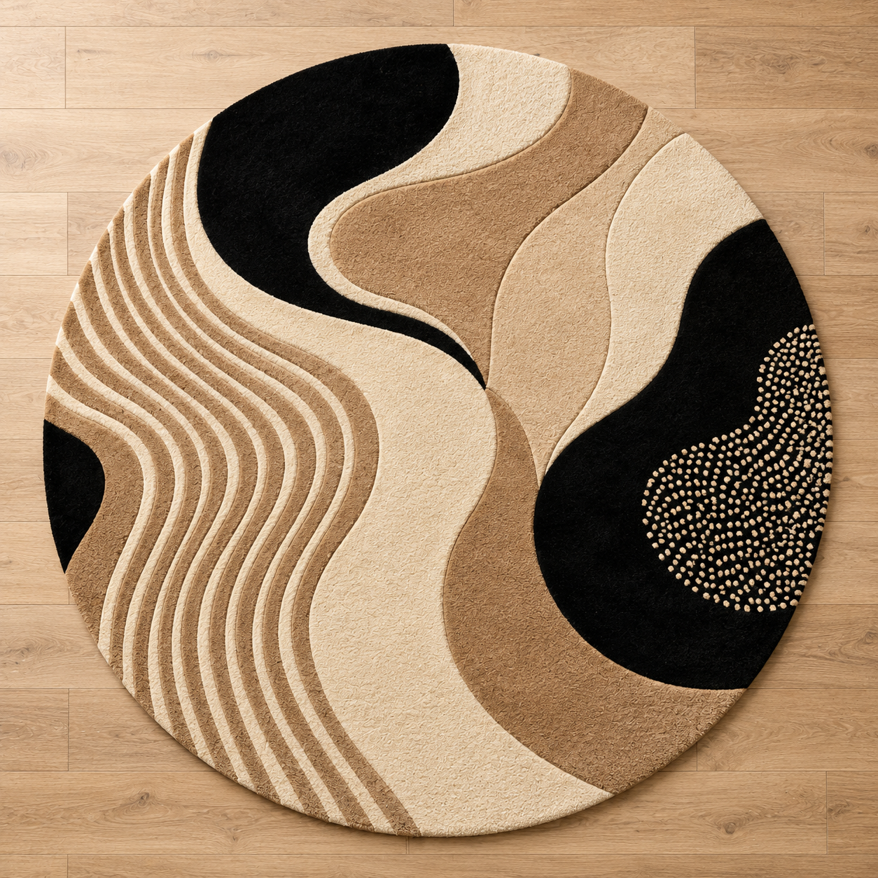 Ripple Rug texture and craftsmanship detail