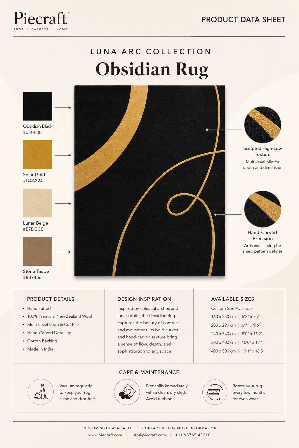 Obsidian Rug