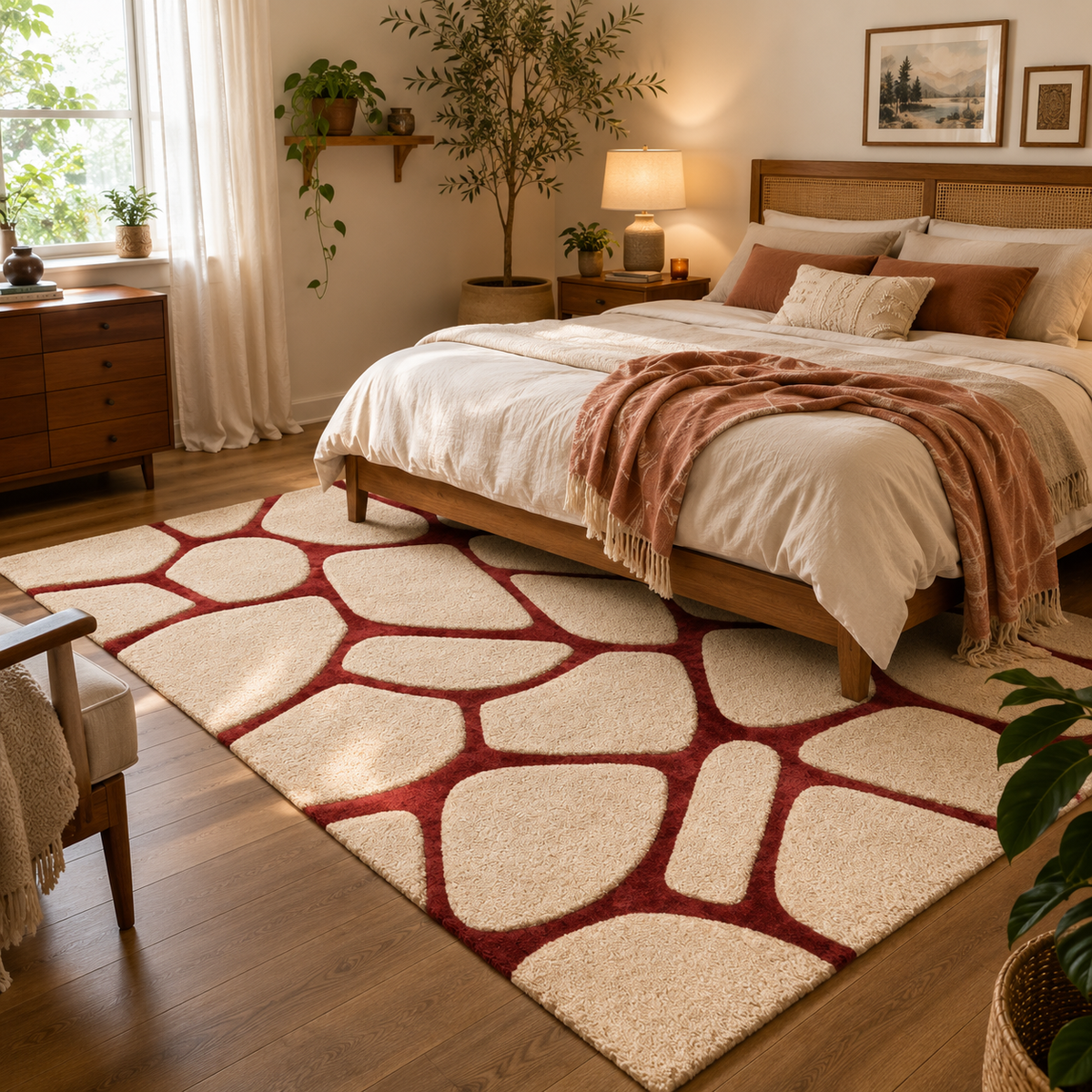 Crimson Pebble Rug