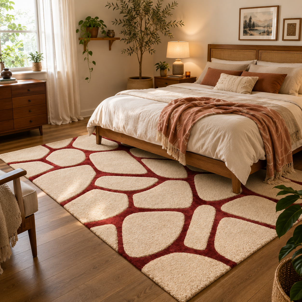 Crimson Pebble Rug