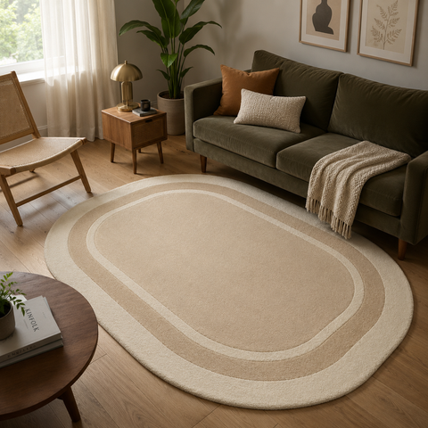Dune Rug hand-tufted wool and bamboo silk rug