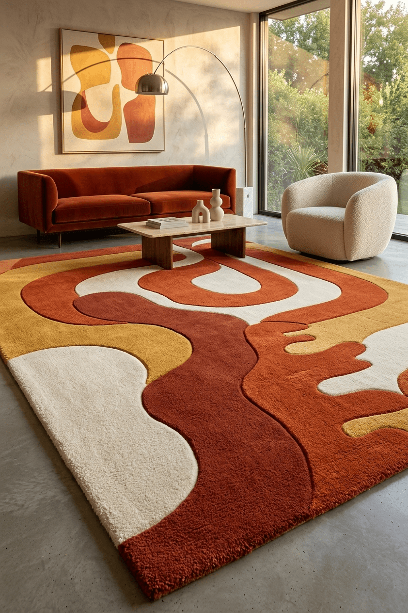 Retro Wave Rug