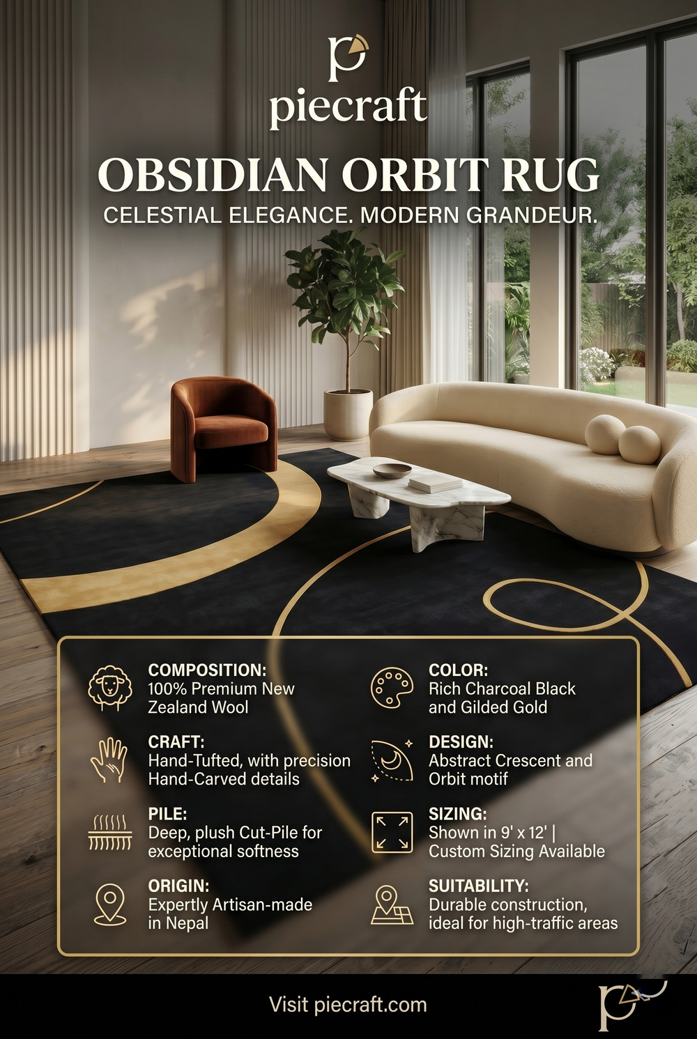 Obsidian Rug