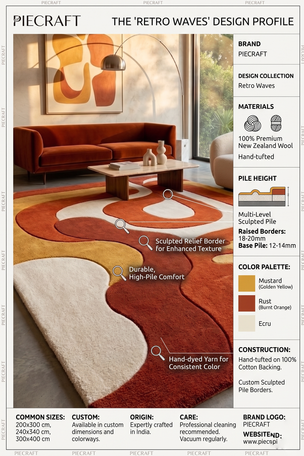 Retro Wave Rug