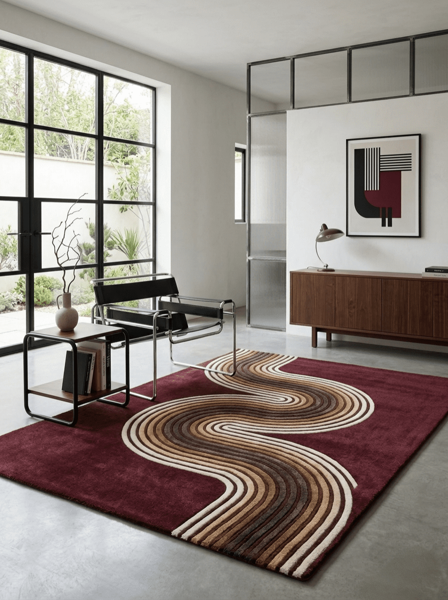 Serpentine Wave Rug
