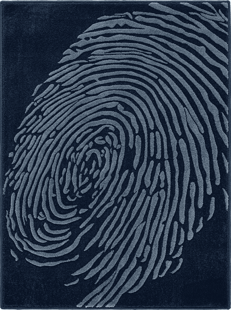 Whorl Indigo Rug
