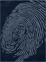 Whorl Indigo Rug